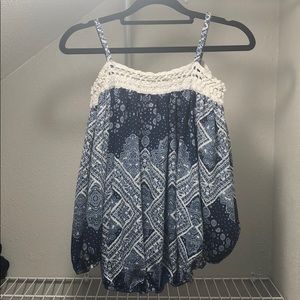 Off the shoulder long sleeve shirt